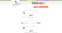 Desktop Screenshot of biblenet.cz