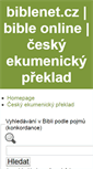 Mobile Screenshot of biblenet.cz
