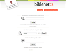 Tablet Screenshot of biblenet.cz